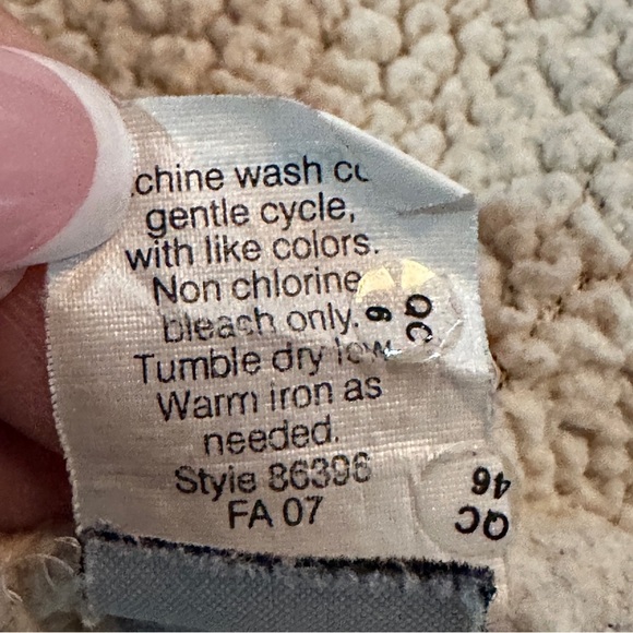 J.Crew Vintage Sherpa Lined Zip Hoodie Sweatshirt Beige Size Small - Picture 13 of 16